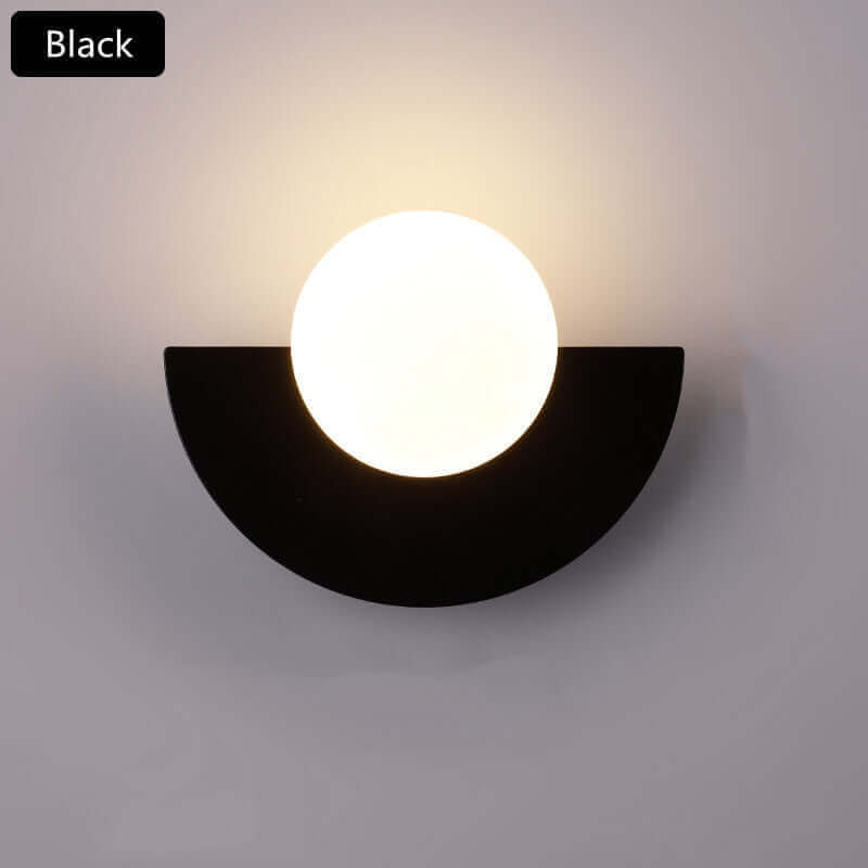 BowLift Half Moon Metal Wall Light – Modern Wall Sconce in 2 Sizes and a Variety of Colors