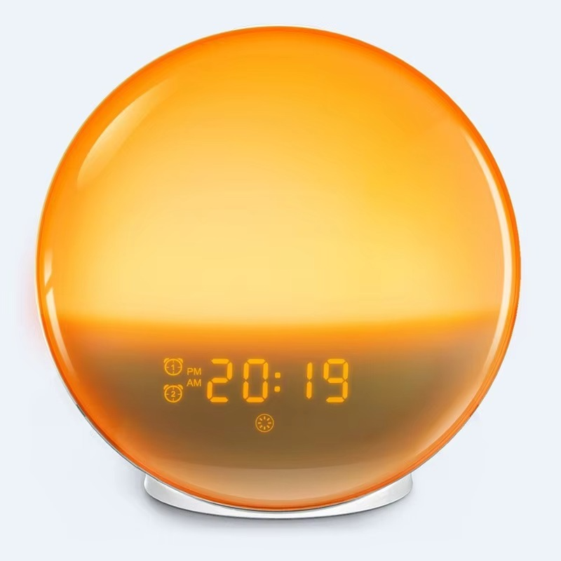 LZINA™ | Sunrise Simulation Wake-Up Alarm Clock with Night Light & FM Radio