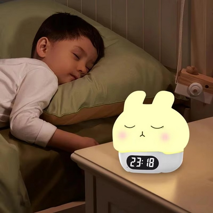 LZINA™ | Bunny Digital Alarm Clock with Sleep Trainer and Night Light
