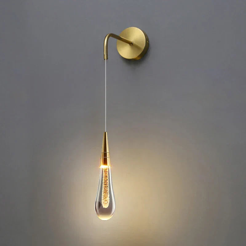 BowLift | Luxe Wall Lamp with Sparkling Crystal Drops