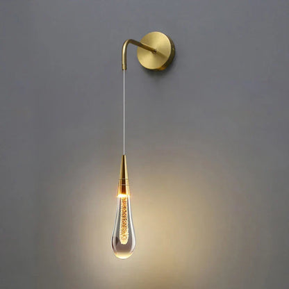 BowLift | Luxe Wall Lamp with Sparkling Crystal Drops