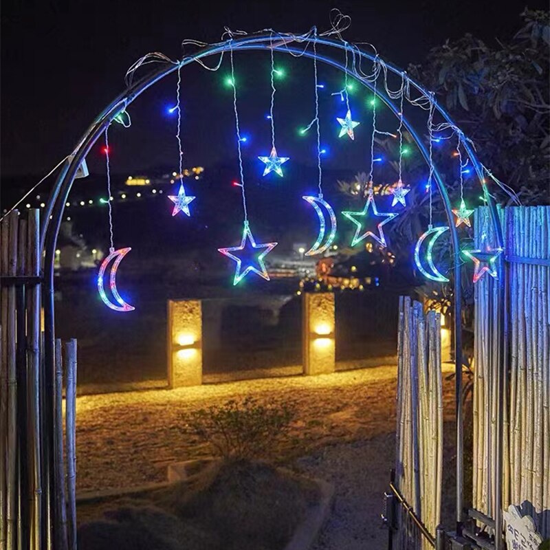 LZINA™ | Solar Moon Star Lamp LED String Lights Decoration