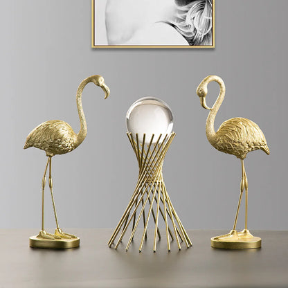 LZINA™ | Nordic Flamingo Figurine Figure Statue Sculpture Living Room Office Wedding Party Ornaments Home Decor Decoration Accessories