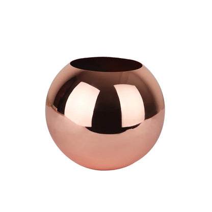LZINA™ | Stainless Steel Vase in Nordic Style Desktop Flower Pot BeFlower Pots Gold Black Rose Gold Classic Home Decoration