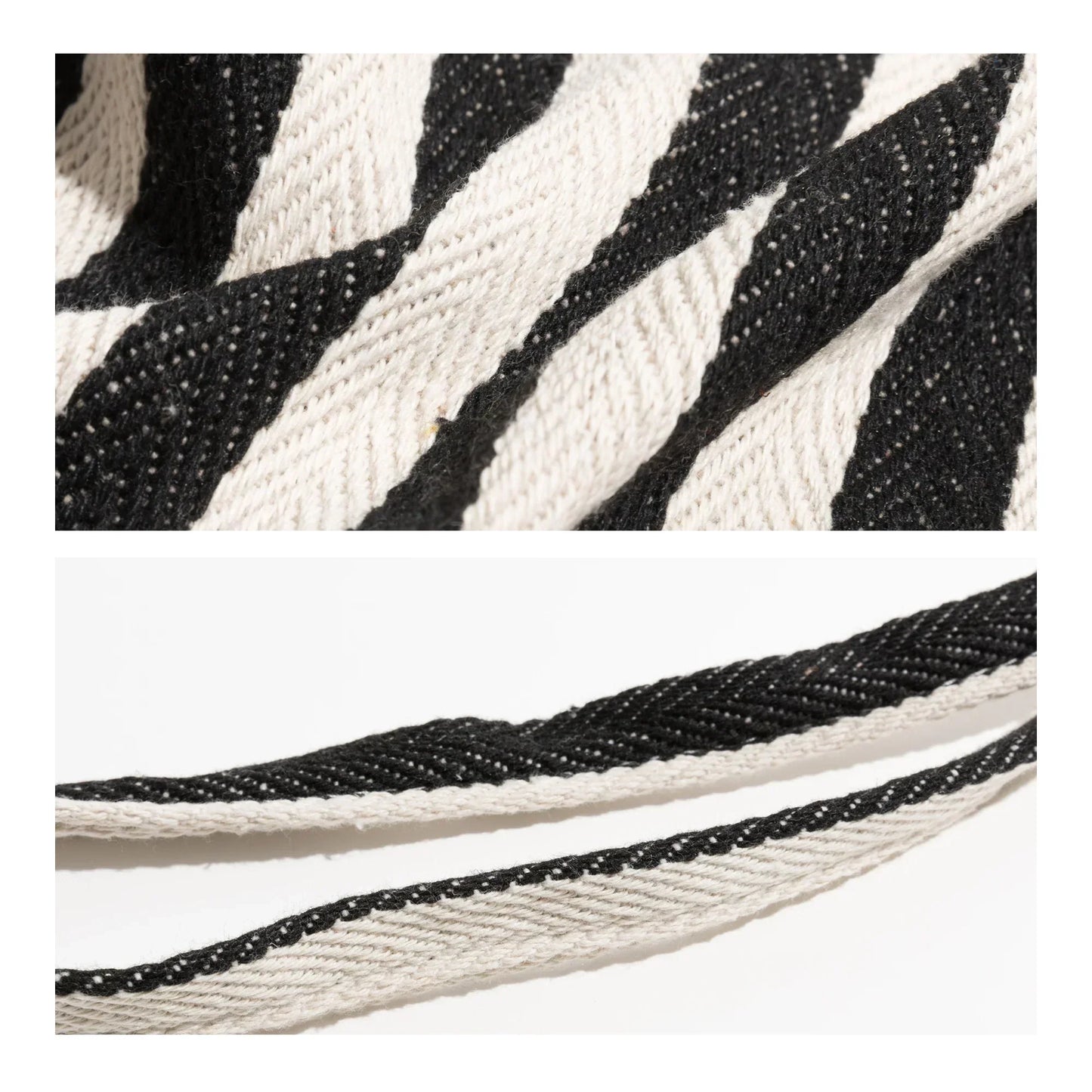 LZINA™ | Striped linen tote bag