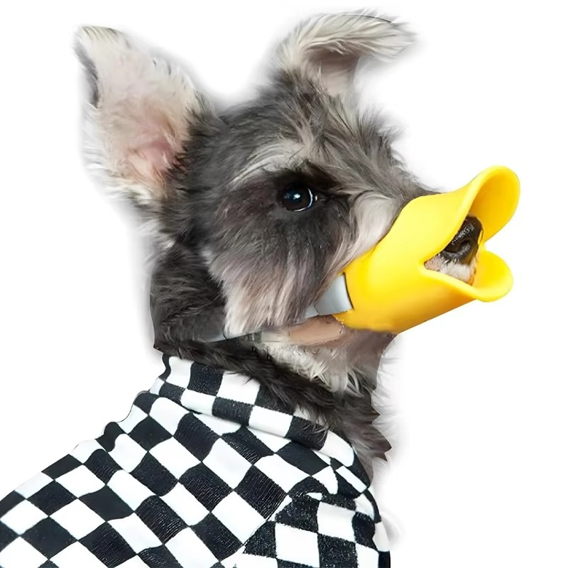 LZINA™ | Adjustable Silicone Duckbill Dog Muzzle for Small and Large Dogs