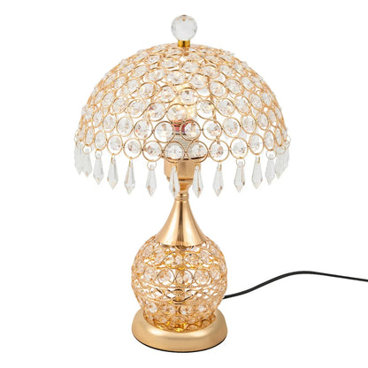BowLift Modern Crystal Luxury Nightstand Lamp – Elegant Decorative Bedside Light