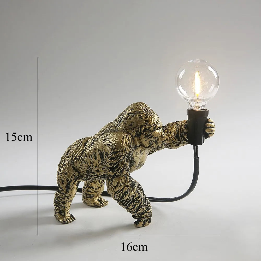 BowLift Angry Gorilla Table Lamp - Bold, Playful Night Light for Your Desk