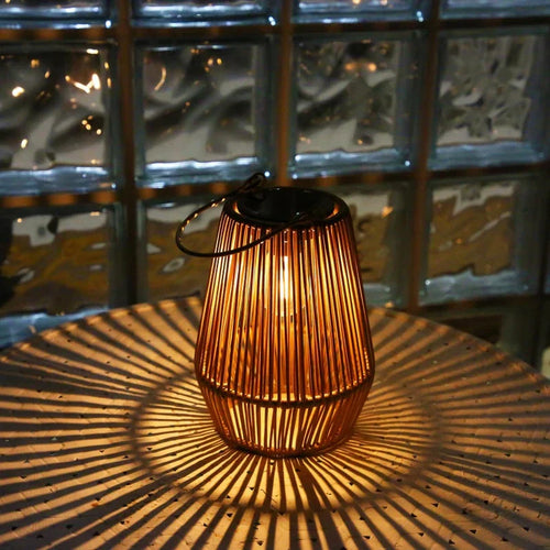 LZINA™ | Solar Outdoor Handwoven Garden Lamps | Waterproof Landscape Light for Villa & Terrace Decoration - Alpho