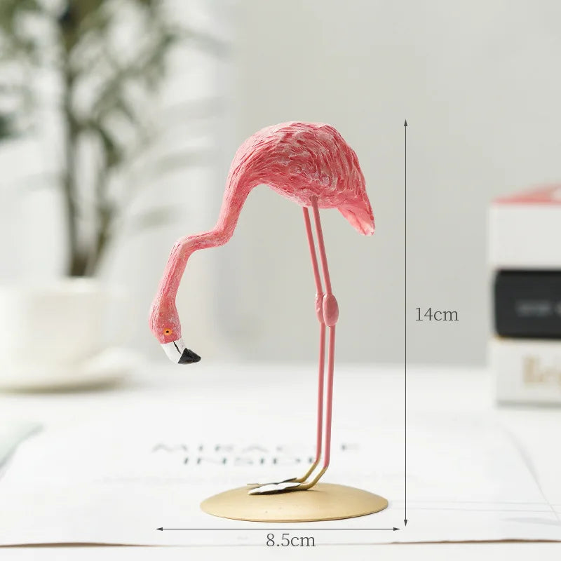 LZINA™ | Nordic Flamingo Figurine Figure Statue Sculpture Living Room Office Wedding Party Ornaments Home Decor Decoration Accessories