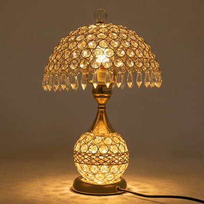 BowLift Modern Crystal Luxury Nightstand Lamp – Elegant Decorative Bedside Light