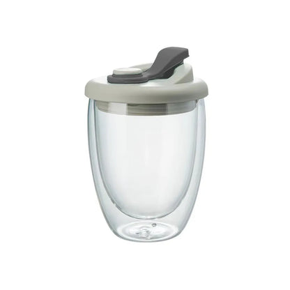 BowLift | Leak-Proof Double Wall Glass Transparent Mug