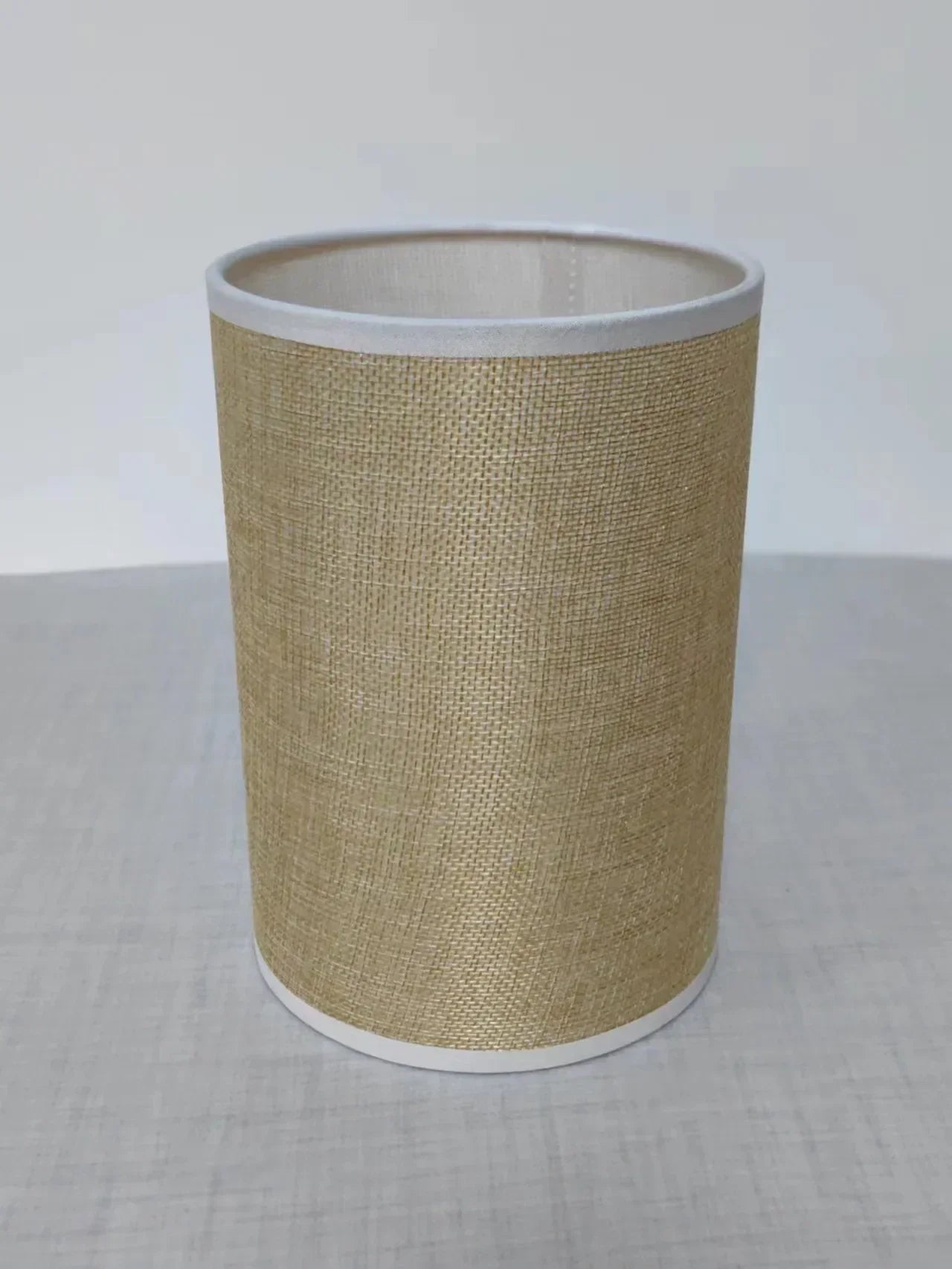 BowLift LinenGlow Linen Lampshade for Table Lamps - Soft Natural Linen Shade