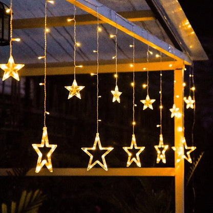 LZINA™ | Solar Moon Star Lamp LED String Lights Decoration
