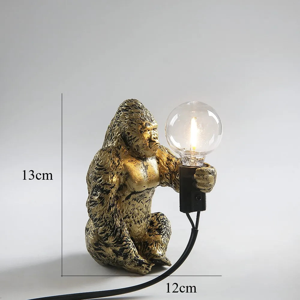 BowLift Angry Gorilla Table Lamp - Bold, Playful Night Light for Your Desk