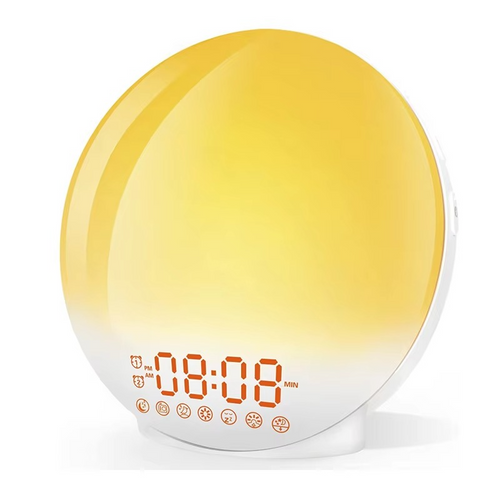 LZINA™ | Sunrise Simulation Wake-Up Alarm Clock with Night Light & FM Radio