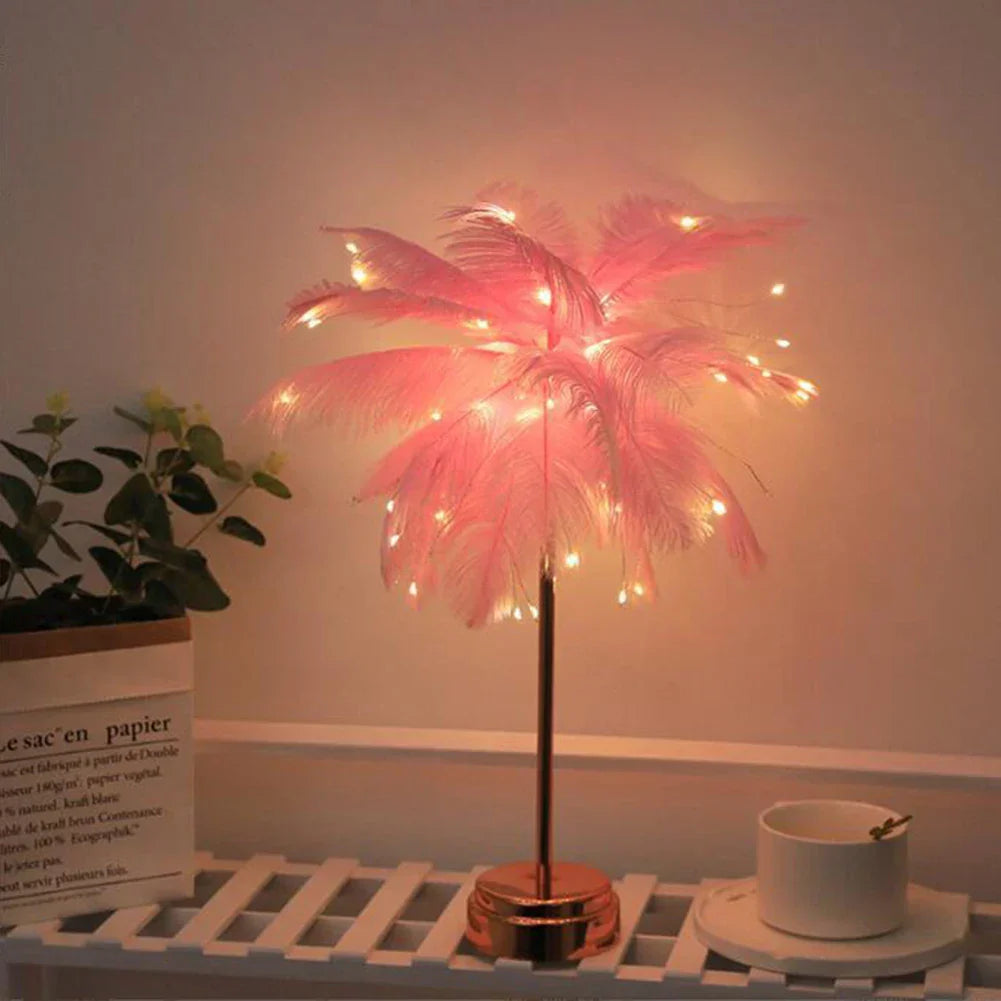 BowLift LED Spring Table Lamp – USB-Powered Night Light with Remote Control for Nightstands