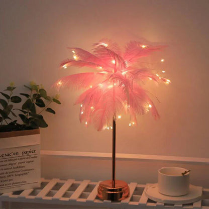 BowLift LED Spring Table Lamp – USB-Powered Night Light with Remote Control for Nightstands