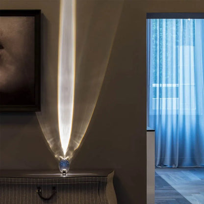 BowLift Crystal Sunset Sky Table Lamp - Elegant Glass Accent Lighting