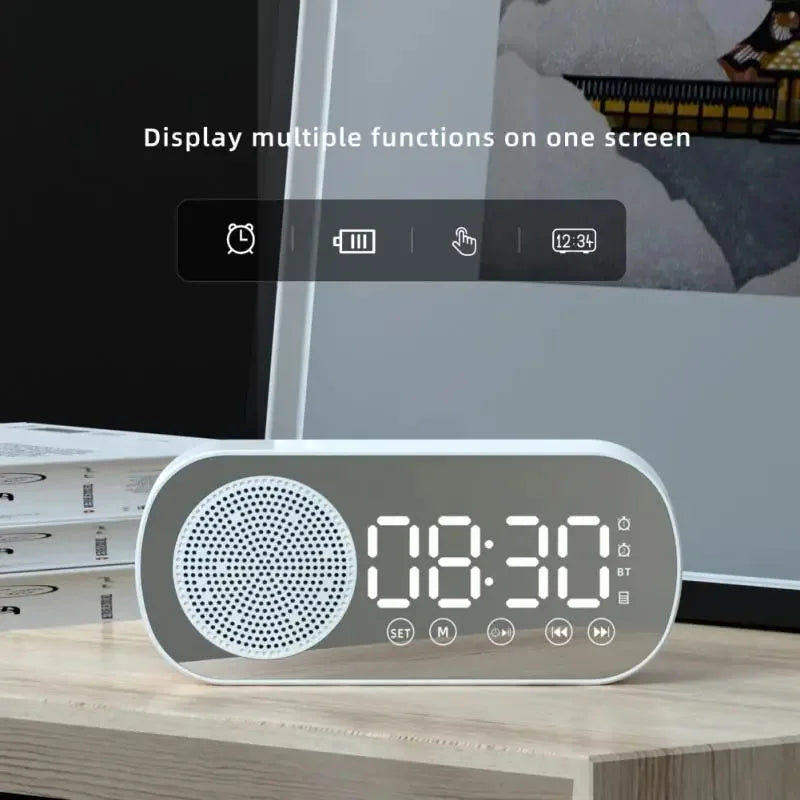 BowLift | Digital Alarm Clock with Bluetooth Speaker & FM Radio