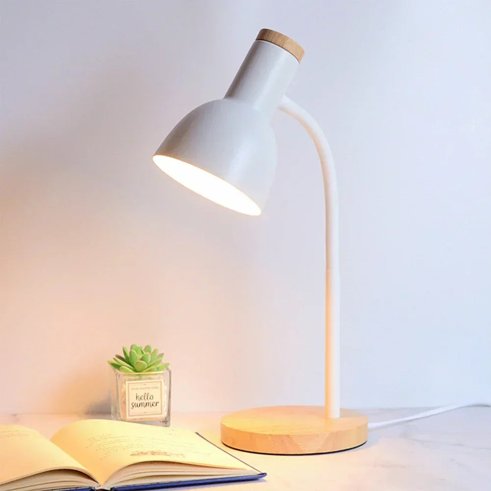 BowLift Moxie Nordic LED Desk Lamp — Autumn & Winter Lighting, Creative Wood & Iron Art