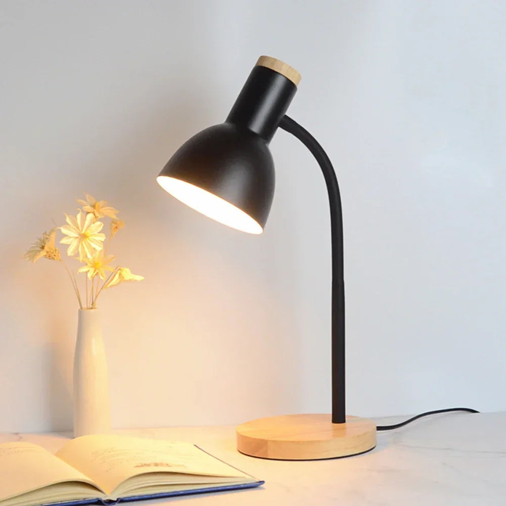 BowLift Moxie Nordic LED Desk Lamp — Autumn & Winter Lighting, Creative Wood & Iron Art