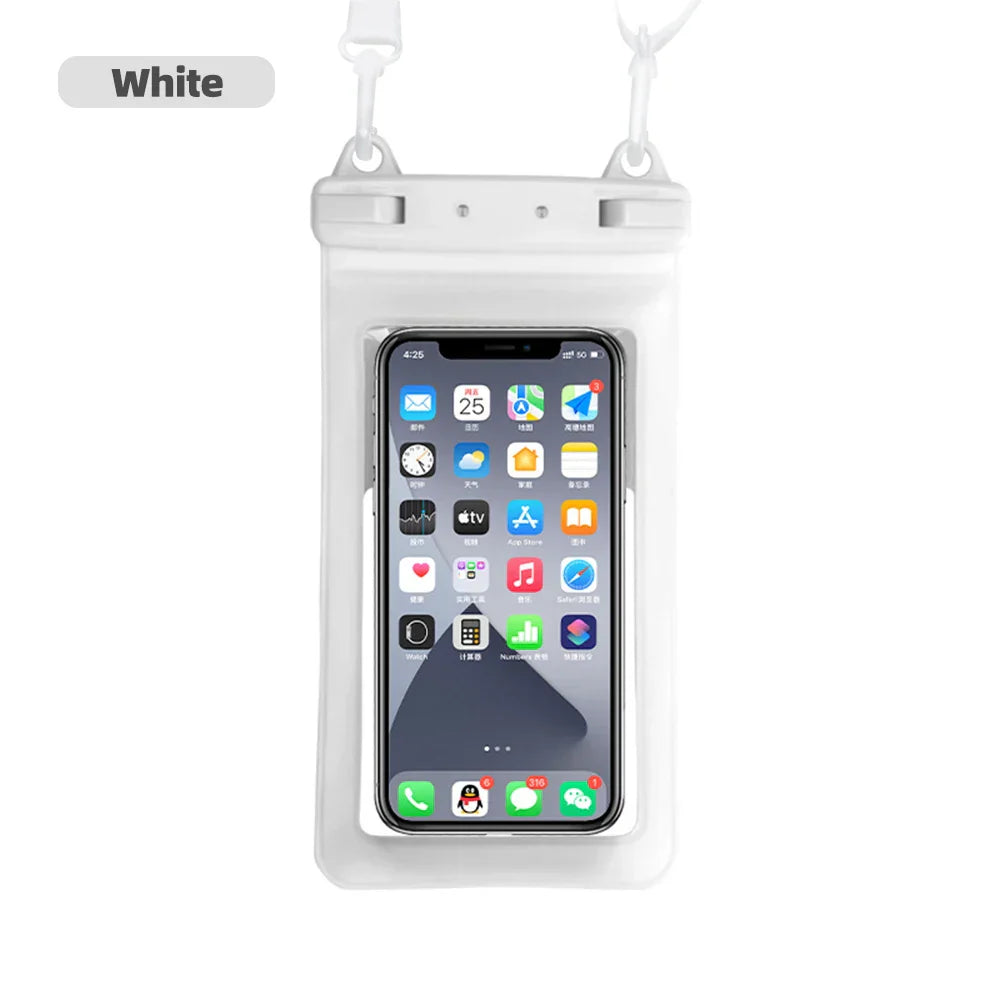 LZINA™ | Waterproof Smartphone Case DryVault | Full View Design | Side Accessible | With Carrying Strap