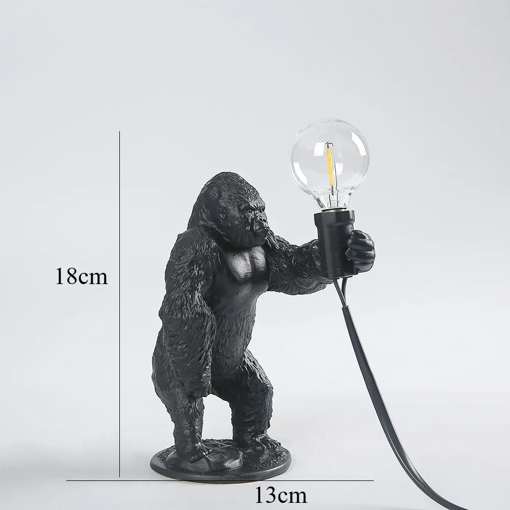 BowLift Angry Gorilla Table Lamp - Bold, Playful Night Light for Your Desk