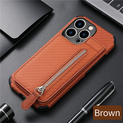 LZINA™ | Zip Zip Elegance Wallet iPhone Case