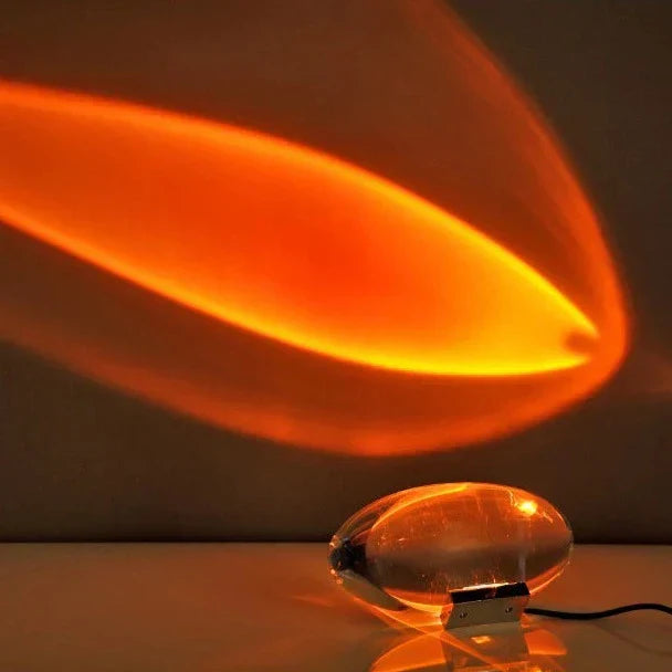 BowLift Crystal Sunset Sky Table Lamp - Elegant Glass Accent Lighting