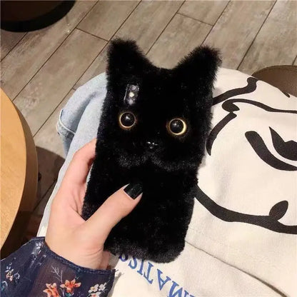 BowLift | Fluffy Cat Warm Plush Fluffy iPhone Case