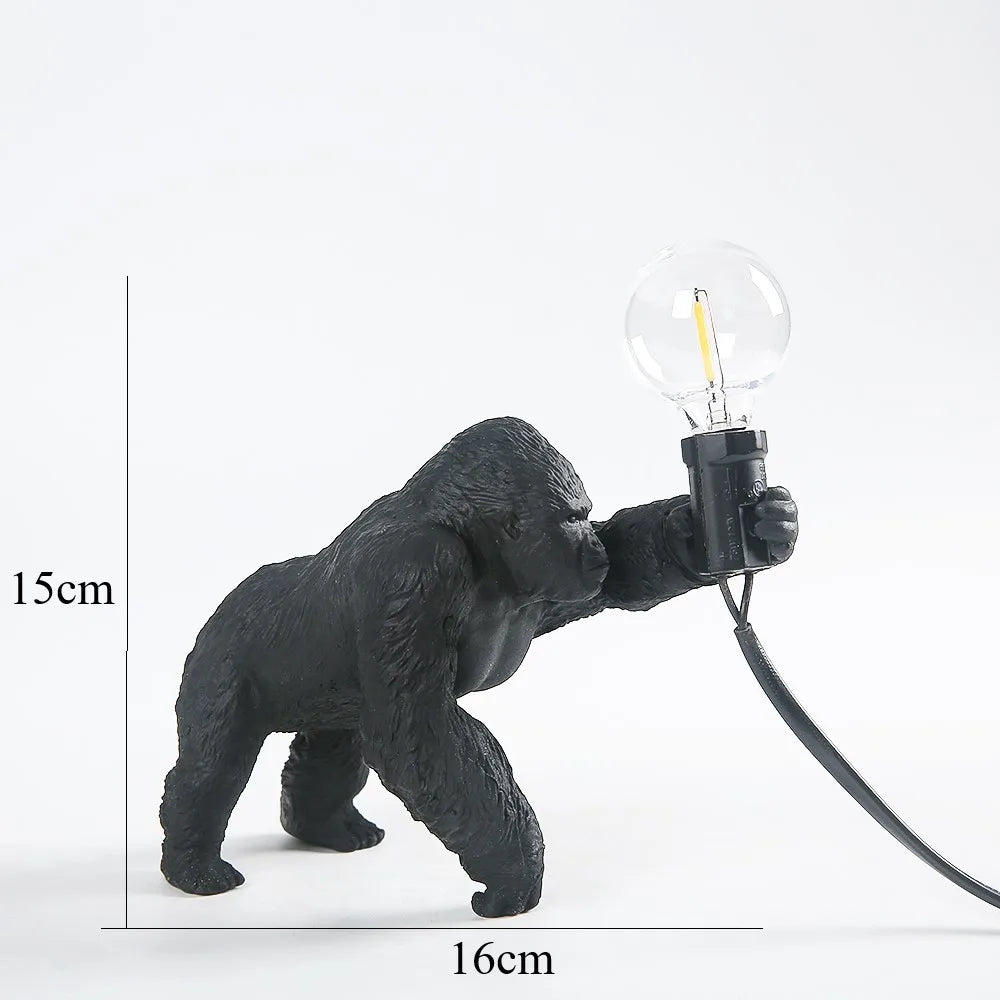 BowLift Angry Gorilla Table Lamp - Bold, Playful Night Light for Your Desk