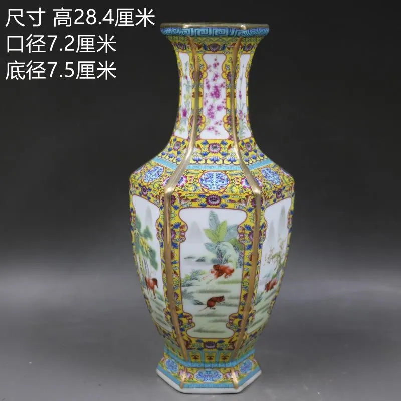 LZINA™ | Antique Royal Chinese Porcelain Vase