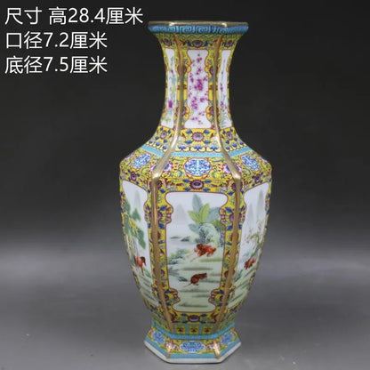 LZINA™ | Antique Royal Chinese Porcelain Vase