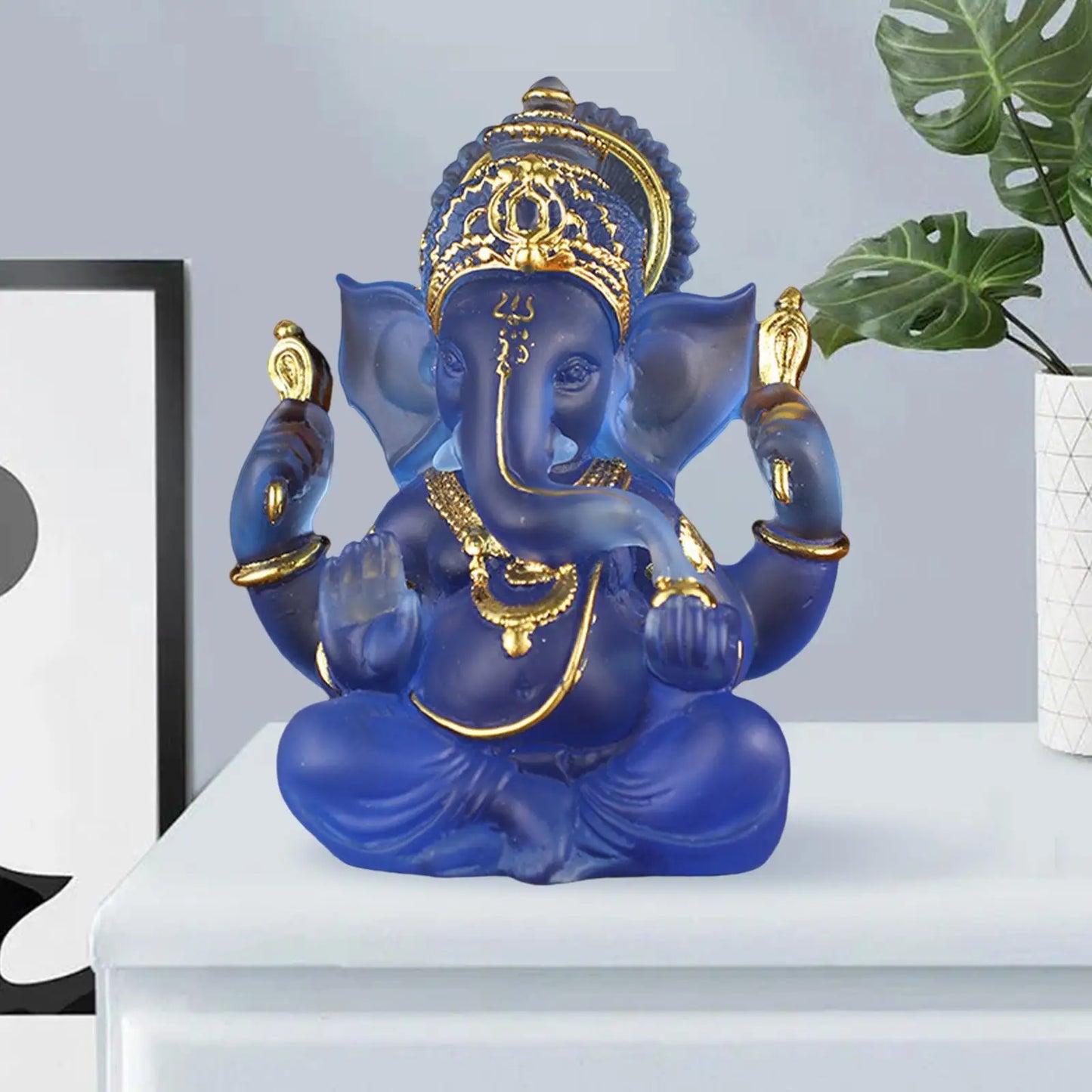 LZINA™ | Rare colored semi-transparent Ganesh statues for luck in your home