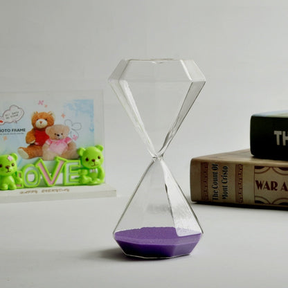 LZINA™ | 5–60 Minute diamond hourglass, hourglass, hourglass, children's gift, hourglass, home decoration, available in multiple color options