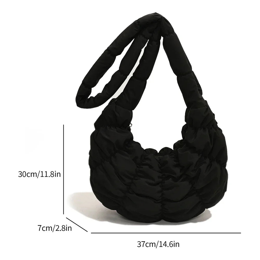 LZINA™ | Puff Croissant Shoulder Bag