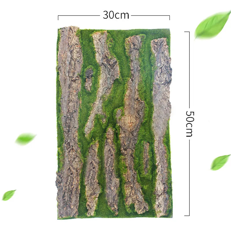 LZINA™ | DIY Wall Decoration Green Plant Bark