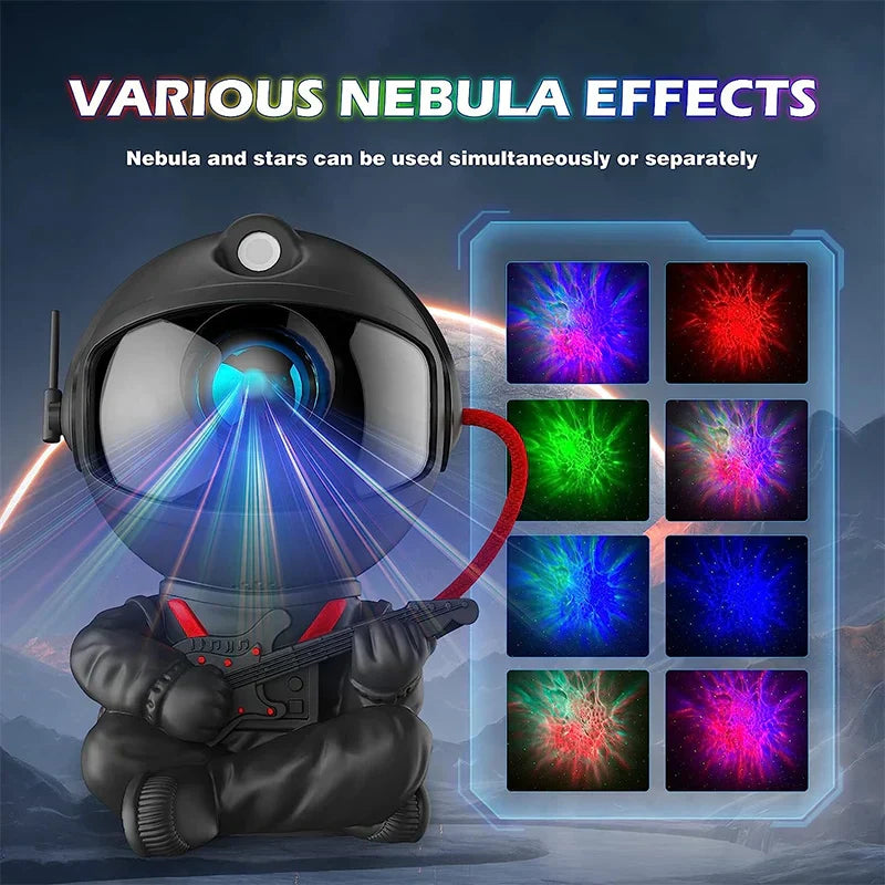 BowLift Astronaut LED Projector: Galaxy, Stars & Sky Night Light