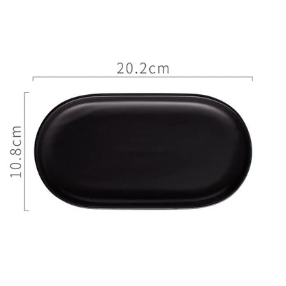 BowLift | Nordic Ins Ceramic Marble Oval Tray Jewelry Storage Tray Accessories Soap Holder Golden Wave Bathroom Cup Bath Decoration