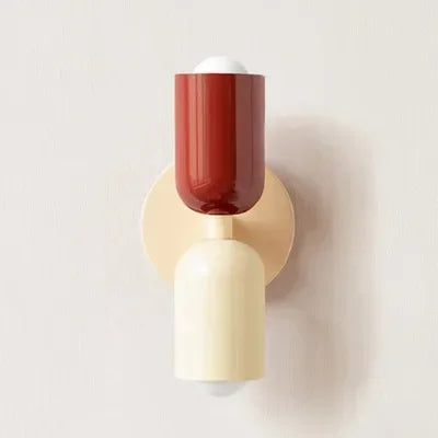 BowLift Nordic LED Wall Lamp - Modern Minimalist Cream Double-Head Wall Light for Living Room, Bedroom, and Study – Indoor Decoration Fixture