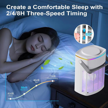 LZINA™ | Compact 3-Speed Air Cooler with Remote, Timer, Night Light, and Mist Modes