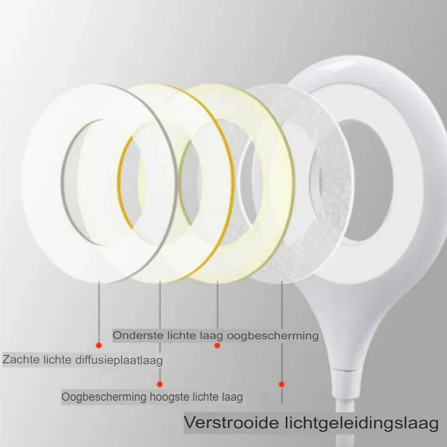 LZINA™ | Compact and Rechargeable Night Light – Flexible LED Light for Desk and Nightstand