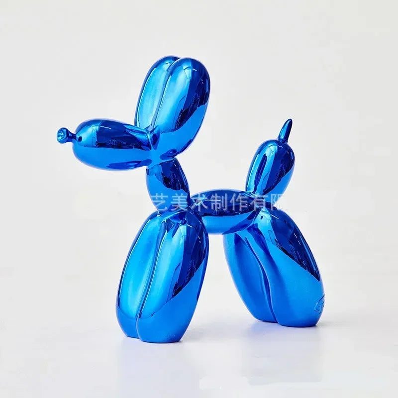 LZINA™ | Nordic Balloon Dog Sculpture Resin Animal Ornament Art Sculptures and Figures Craft Home Decoration Room Desktop Accessories