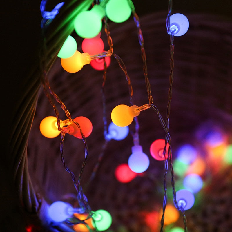 BowLift LED Fairy Bubble String Lights – Festive Sparkle for Holiday Decor