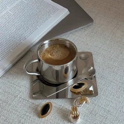 BowLift | Stainless Steel Coffee Cup and Tray