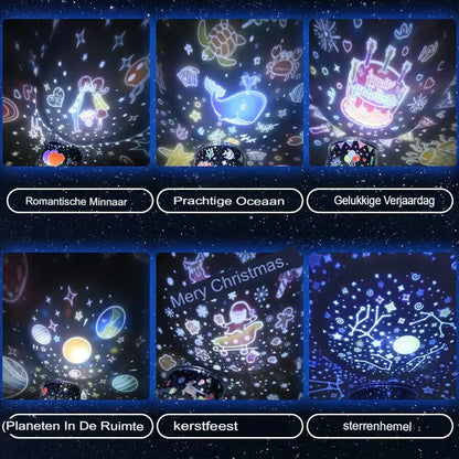 BowLift Starry Sky Projector Lamp for Kids – Enchanting Night Light