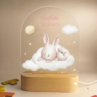 LZINA™ | Personal Night Light with Name – Soft Warm LED Lighting for Children