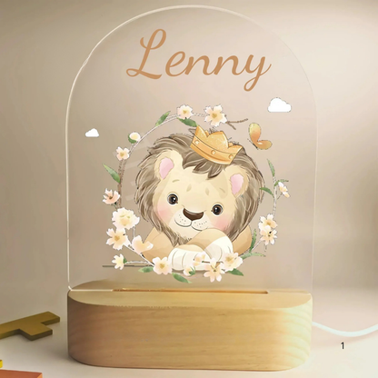 LZINA™ | Personal Night Light with Name – Soft Warm LED Lighting for Children