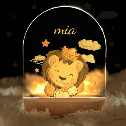 LZINA™ | Personal Night Light with Name – Soft Warm LED Lighting for Children